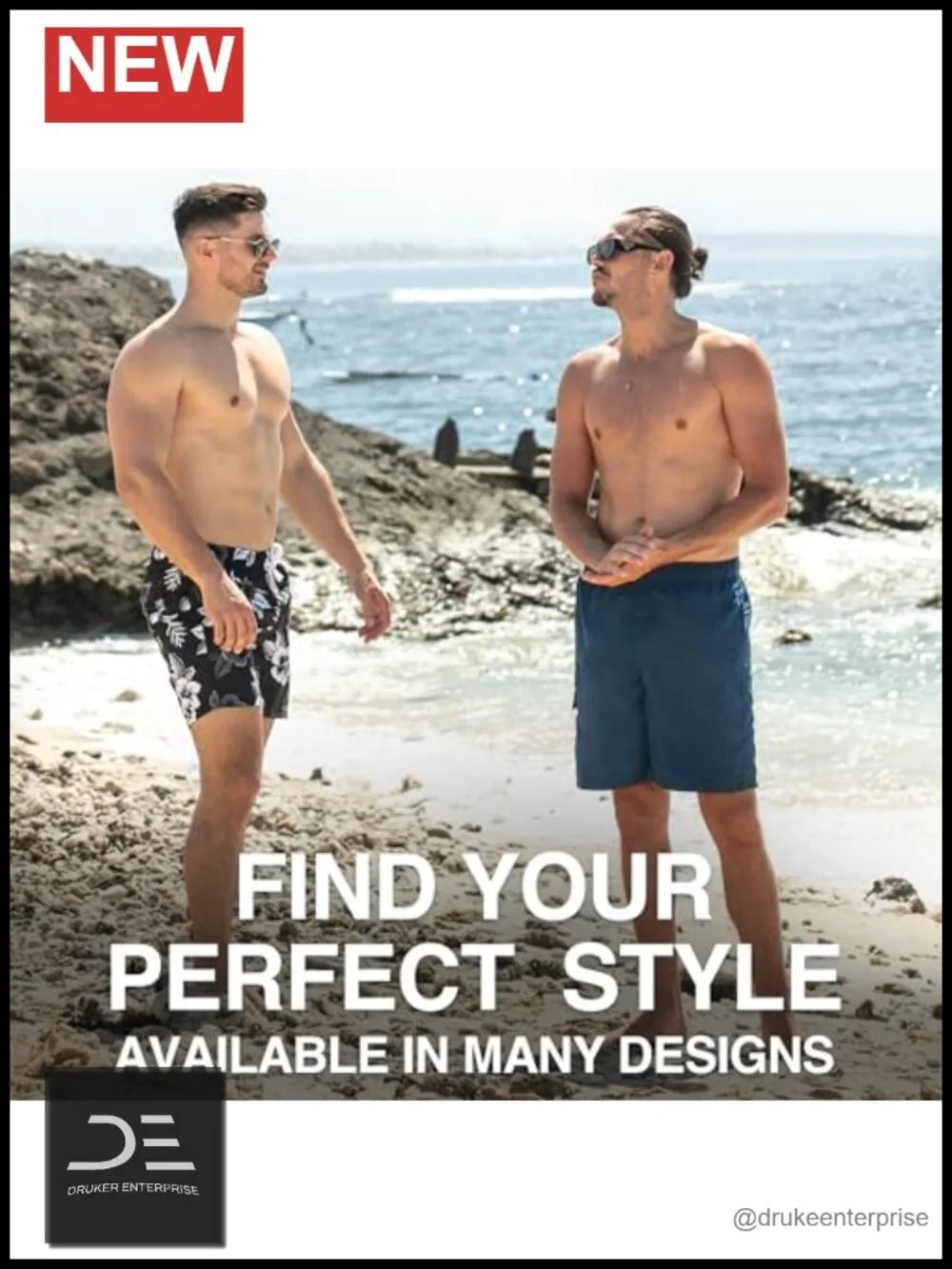 Men's Quick Dry Swim Trunks with UPF 50+ Sun Protection, 7